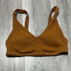 Offline by Aerie Ribbed Bralette/ brown / size L